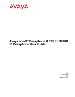 Avaya one-X Deskphone H.323 for 9670G IP