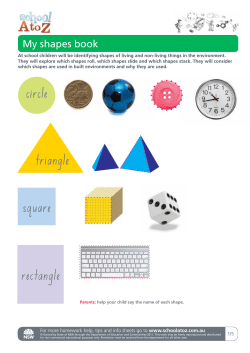 My shapes book - School A to Z