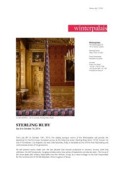 Press Kit Sterling Ruby