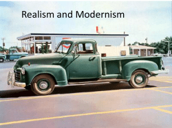 Realism and Modernism - Ms. Barnes` Resources