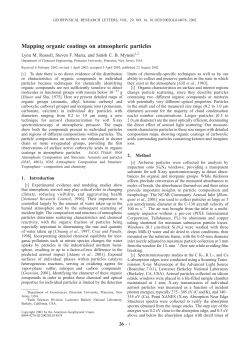 Mapping organic coatings on atmospheric particles