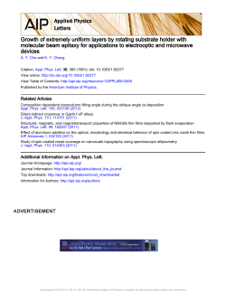 Growth of extremely uniform layers by rotating substrate holder with