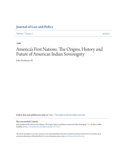 The Origins, History and Future of American Indian