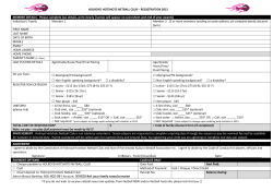 Hotshots Registration 2015 form