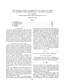 I. Introduction.. .................................................................... 11. Adsorption