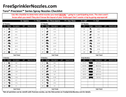 Checklist - FreeSprinklerNozzles.com