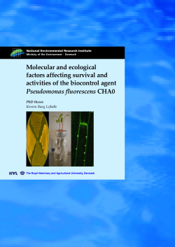 Molecular and ecological factors affecting survival and activities of