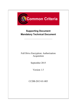 Supporting Document - Common Criteria Portal