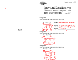 back Rewriting Equations from