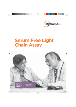 Serum Free Light Chain Assay