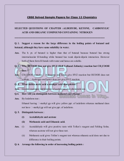CBSE Solved Sample Papers for Class 12 Chemistry