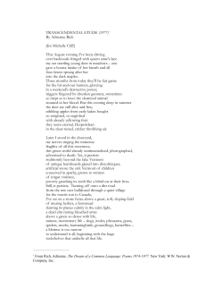 Transcendental Etude - Self Psychology New York