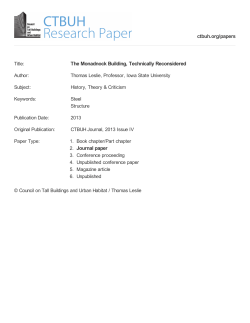 The Monadnock Building, Technically Reconsidered