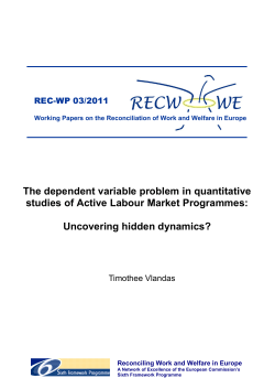 The dependent variable problem in quantitative studies of Active