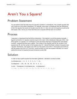 Aren`t You a Square?
