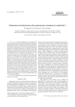 Performance of earth pressure cell as grain pressure transducer in a