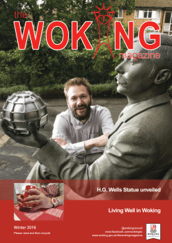 H.G. Wells Statue unveiled Living Well in Woking