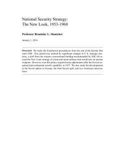 The New Look, 1953-1960 - Branislav L. Slantchev