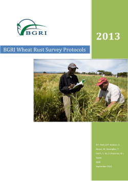 BGRI Wheat Rust Survey Protocols - RustTracker.org