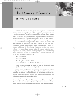 The Donor`s Dilemma - Science Case Network