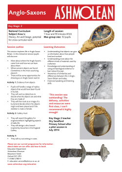 Unearthing the Anglo Saxons