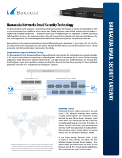 Barracuda Networks Email Security Technology