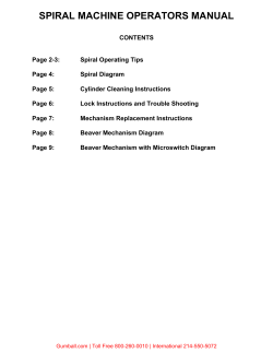 Roadrunner Spiral Gumball Machine Operations Manual