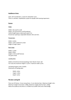 Audience Area Scene Fly bars and grid