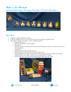 Make a Jar Menorah