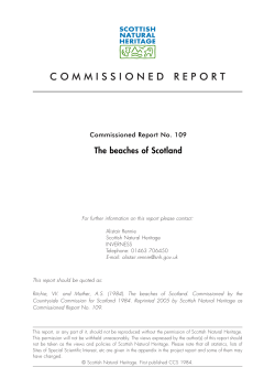 The beaches of Scotland - Scottish Natural Heritage