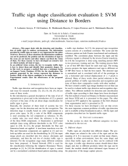 Traffic sign shape classification evaluation I: SVM using