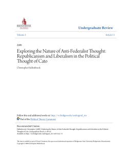 Exploring the Nature of Anti-Federalist Thought