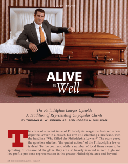 Alive and Well - Philadelphia Bar Association