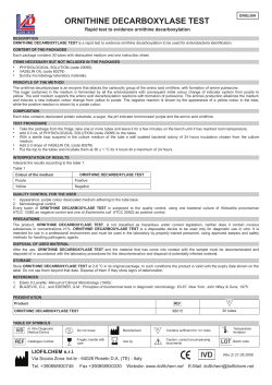 ORNITHINE DECARBOXYLASE TEST