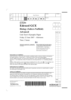 SN6 Question Paper Sum 2007