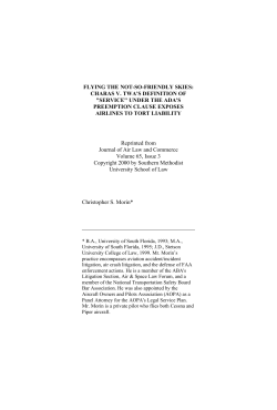 flying the not-so-friendly skies: charas v. twa`s definition of