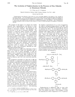 The Acylation of Triphenylamine in the Presence of Zinc Chloride or