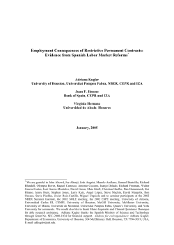 Employment Consequences of Restrictive Permanent Contracts