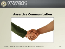 Assertive Communication