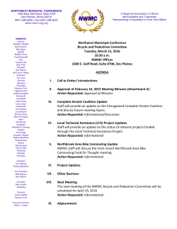 Agenda Packet - Northwest Municipal Conference