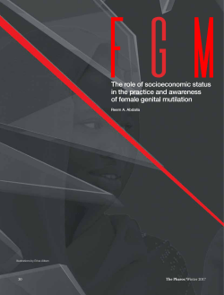 F G M: The role of socioeconomic status in the practice and