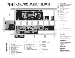 USF campus map - University of San Francisco