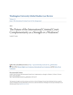 Complementarity as a Strength or a Weakness?