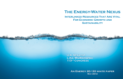 The Energy-Water Nexus: Interlinked Resources That Are Vital for