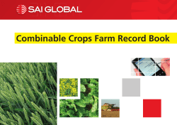 Combinable Crops Record Book