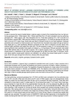 Impact of different dietary L-arginine concentrations on growth of