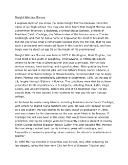 Dwight Whitney Morrow - Englewood Public Library