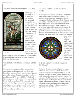 The History of Stained Glass Art