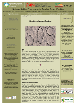Health and desertification
