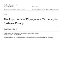 The Importance of Phylogenetic Taxonomy in